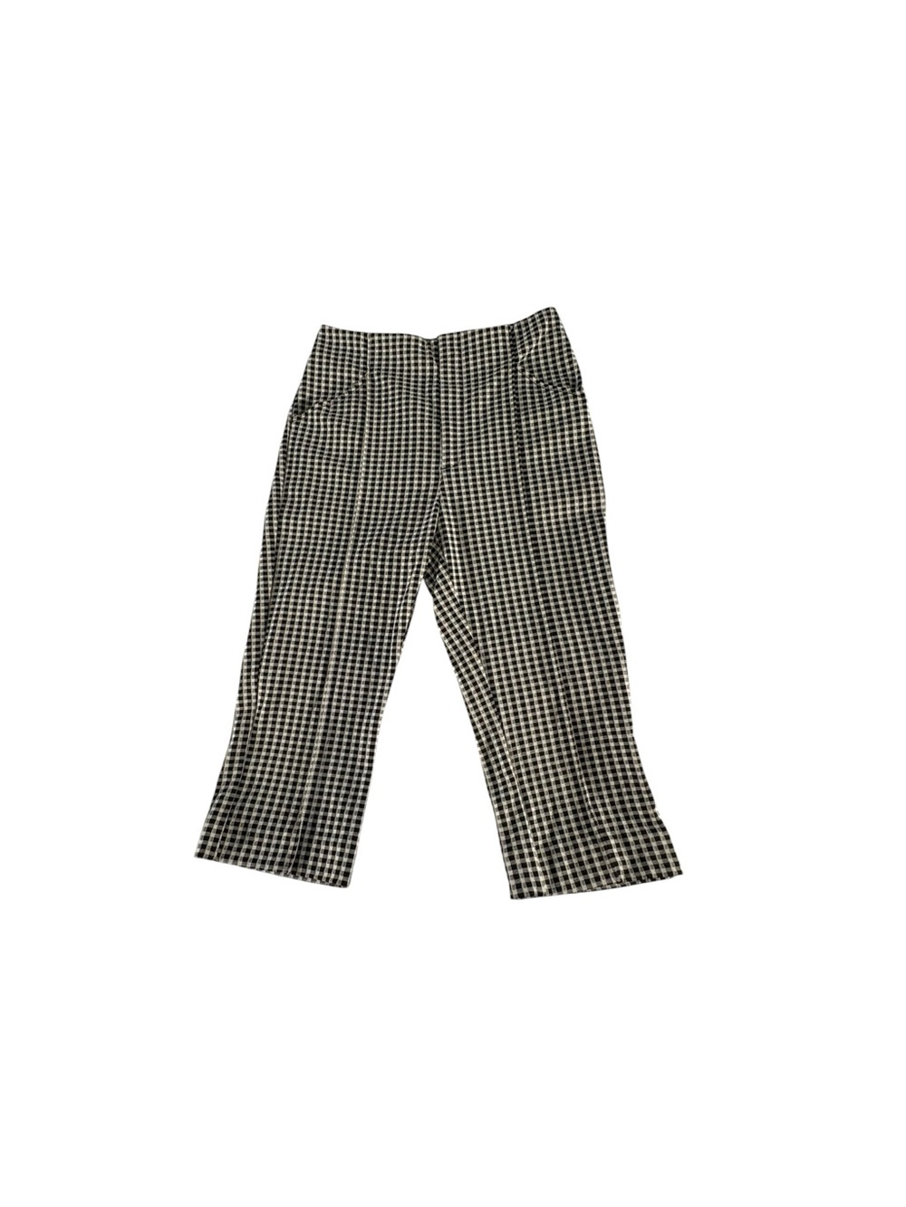 Anthropologie Maeve Gingham Capri Pants Women’s 4 High Rise Cropped Stretch